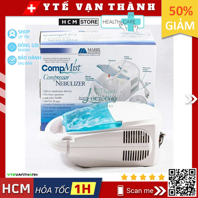 Máy Xông Khí Dung Mũi Họng COMPMIST Commist Comist - Bảo Hành 5 Năm Chính