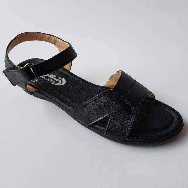 Giày Sandal Nữ Đế Bệt BIGBEN Da Bò Thật Cao Cấp