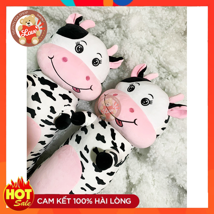 [XẢ KHO]Thú ôm - gối ôm bò sữa cao cấp - kích thước 90cm