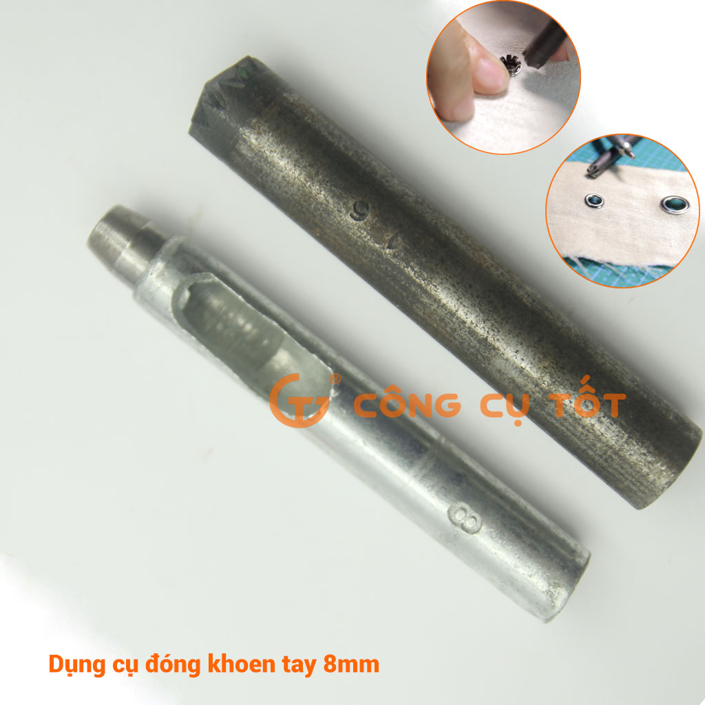 Bộ dụng cụ đóng khoen bạt để bấm lỗ và dập khoen mắt cáo