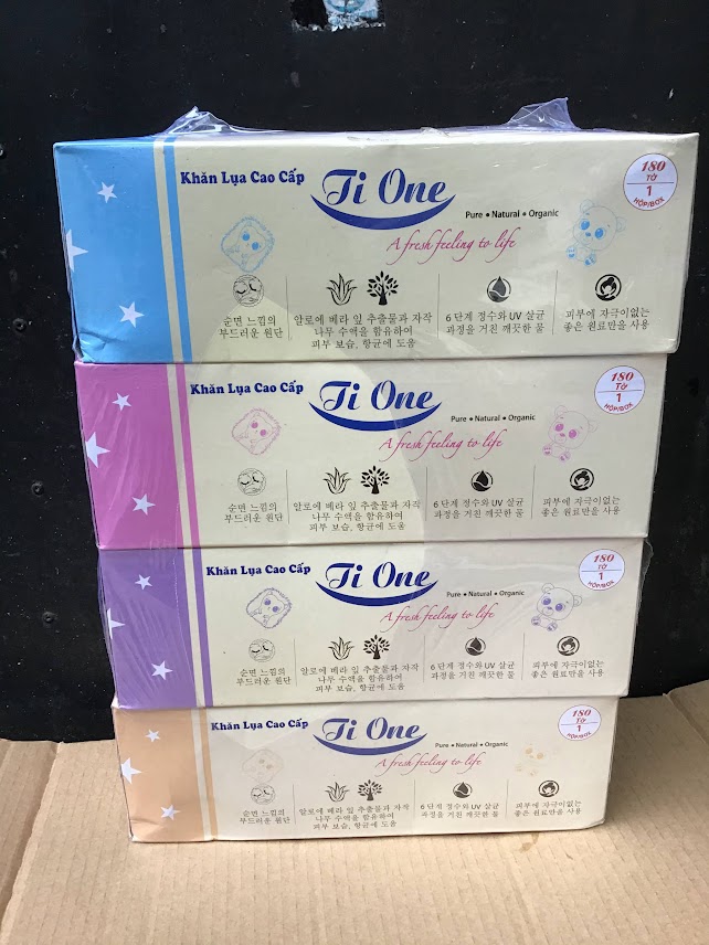 [FREESHIP MAX] Combo 4 hộp giấy lụa Tione lau mặt chân tay 180 tờ sieuchodaiphat
