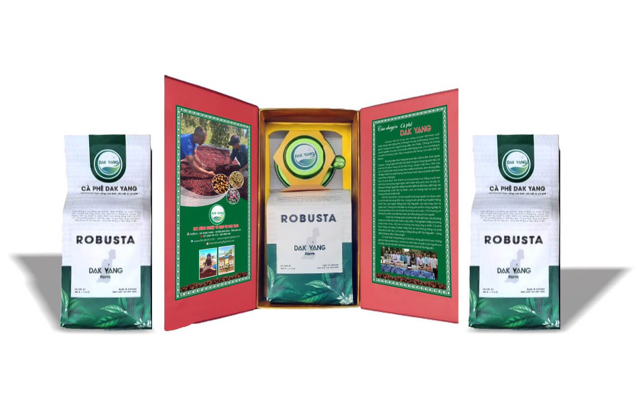 Cà phê Robusta Honey nguyên chất rang mộc 500gr