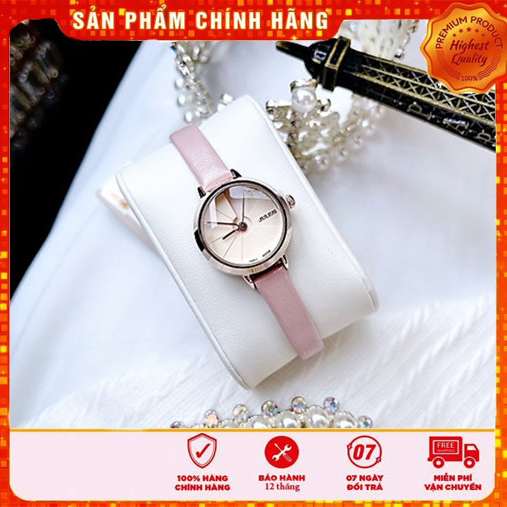 Đồng hồ nữ Julius Hàn Quốc JA-979 dây da cá tính
