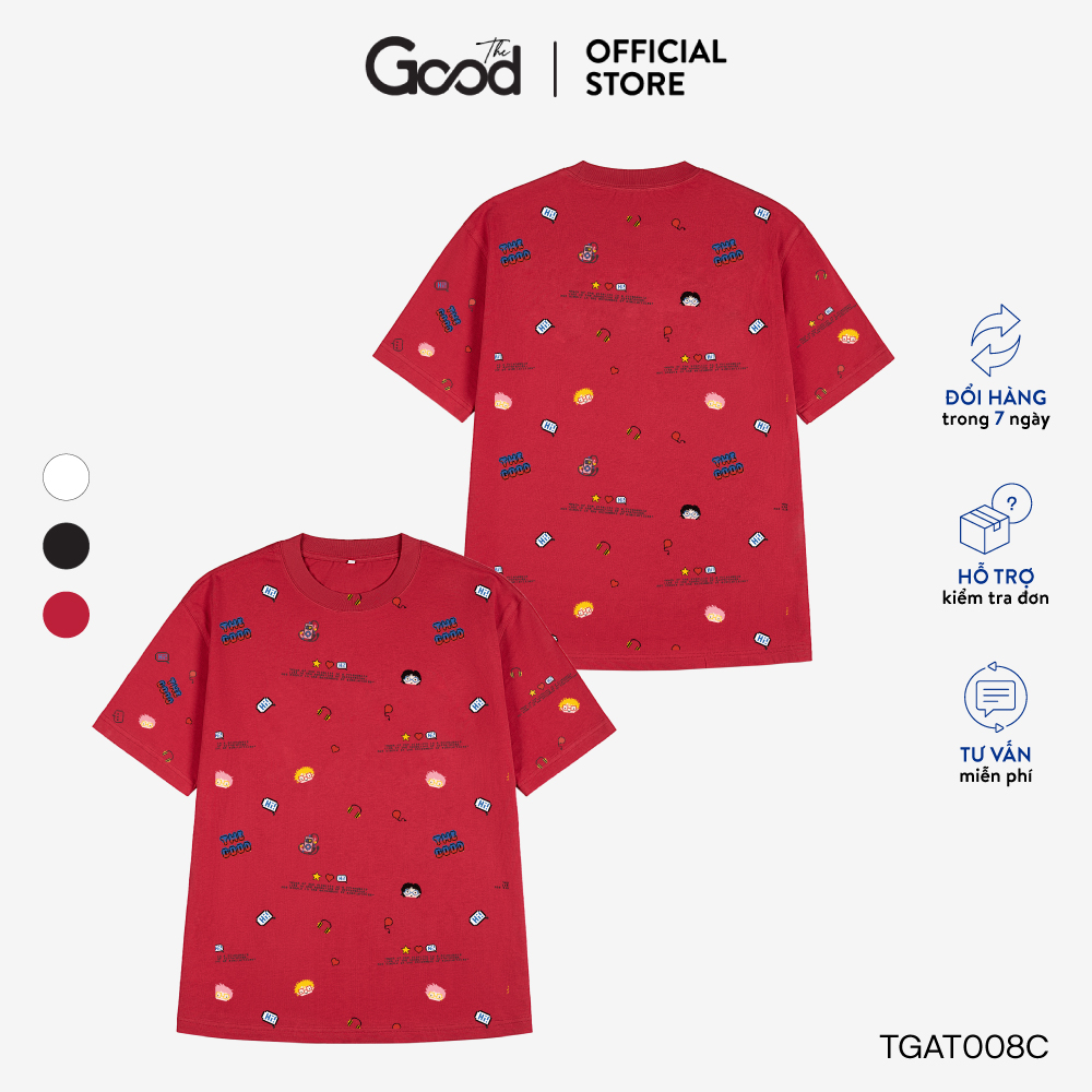 Áo Thun Unisex THE GOOD - Doodle Characters Tee