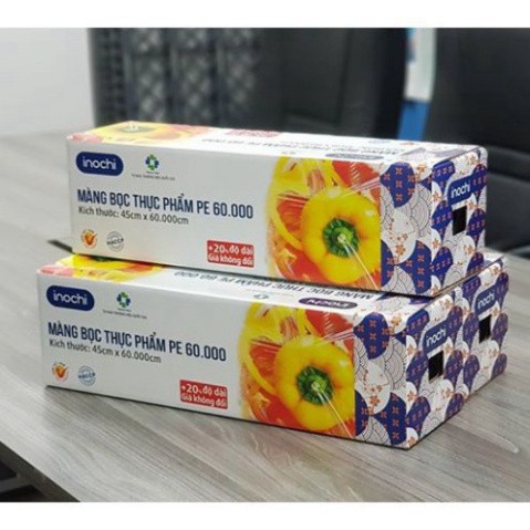 Màng bọc thực phẩm PE Inochi 45x600cm (tiêu chuẩn Nhật Bản)
