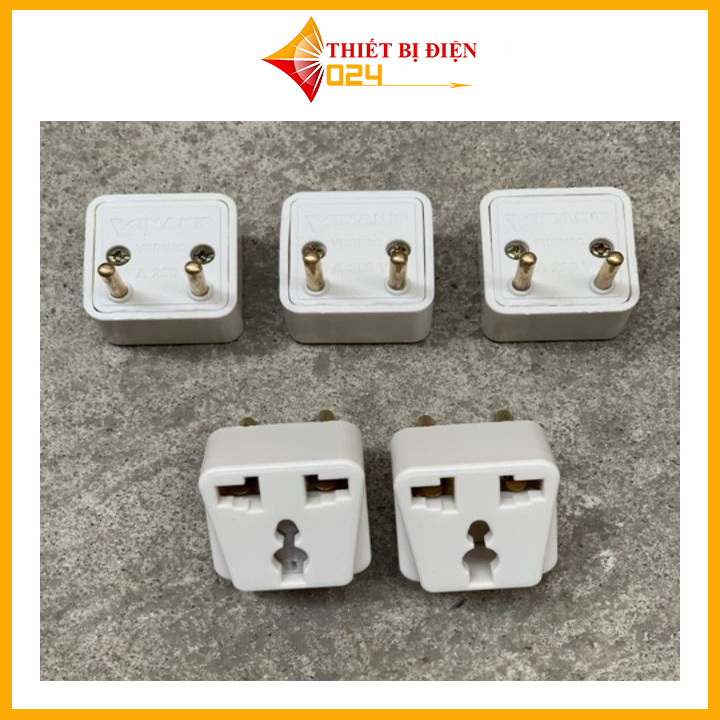 Phích chuyển đổi 3 chấu sang 2 chấu 10A