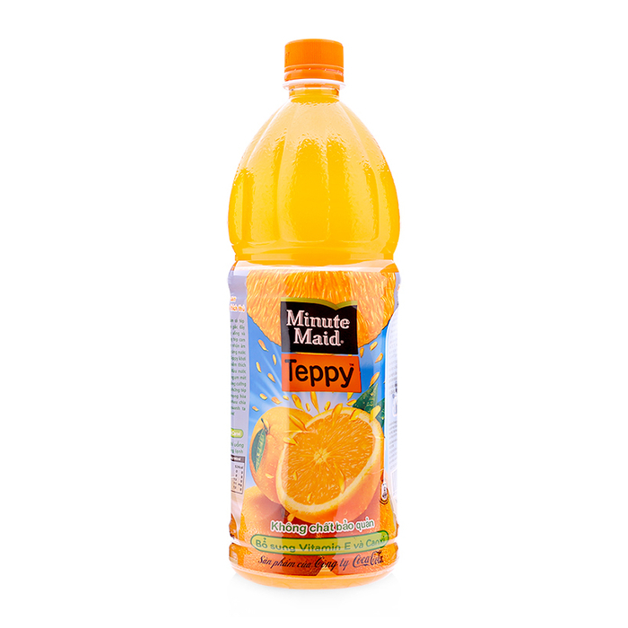 [Siêu thị WinMart] - Nước cam có tép Teppy chai 1 lít