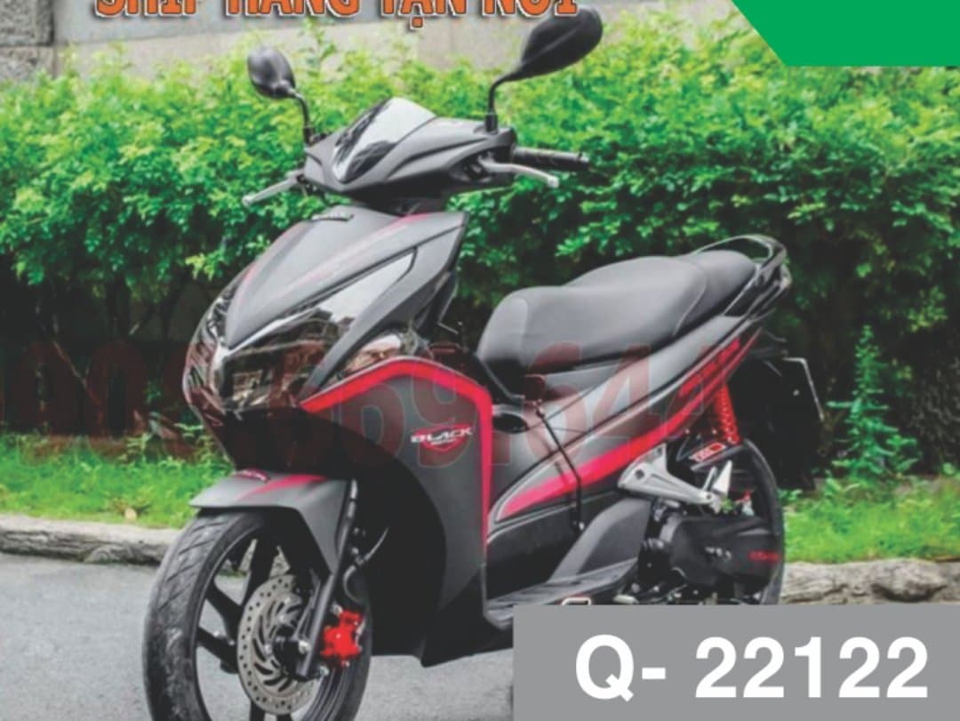 Tem rời AB 2011 đỏ xe đen