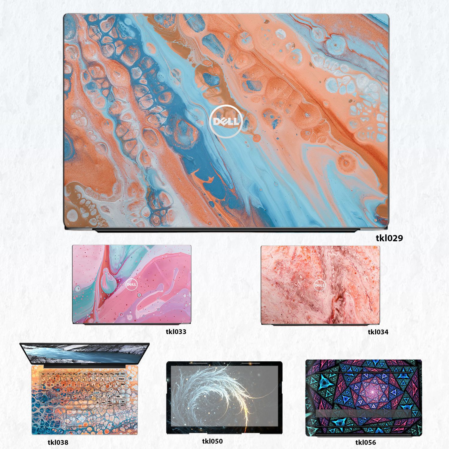 Decal Skin dán Laptop Dell mẫu thiết kế (inbox mã máy cho shop)