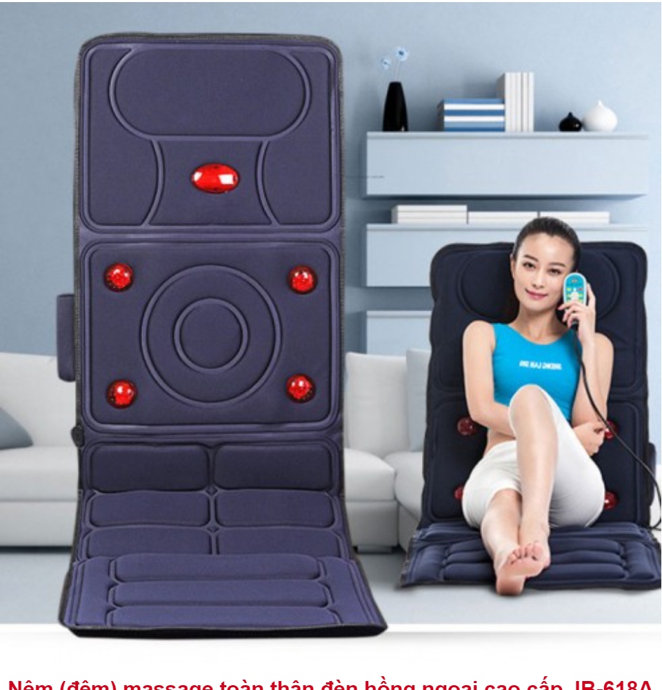 Đệm massage | Nệm massage toàn thân,Nệm Massage Toàn Thân Hỗ Trợ Trị Liệu,Đệm massage Hồng ngoại,Đệm Ghế Massage Hồng Ngoại Toàn Thân JB-618A Sản phẩm chất lượngvuọt trội bảo hành 1 năm