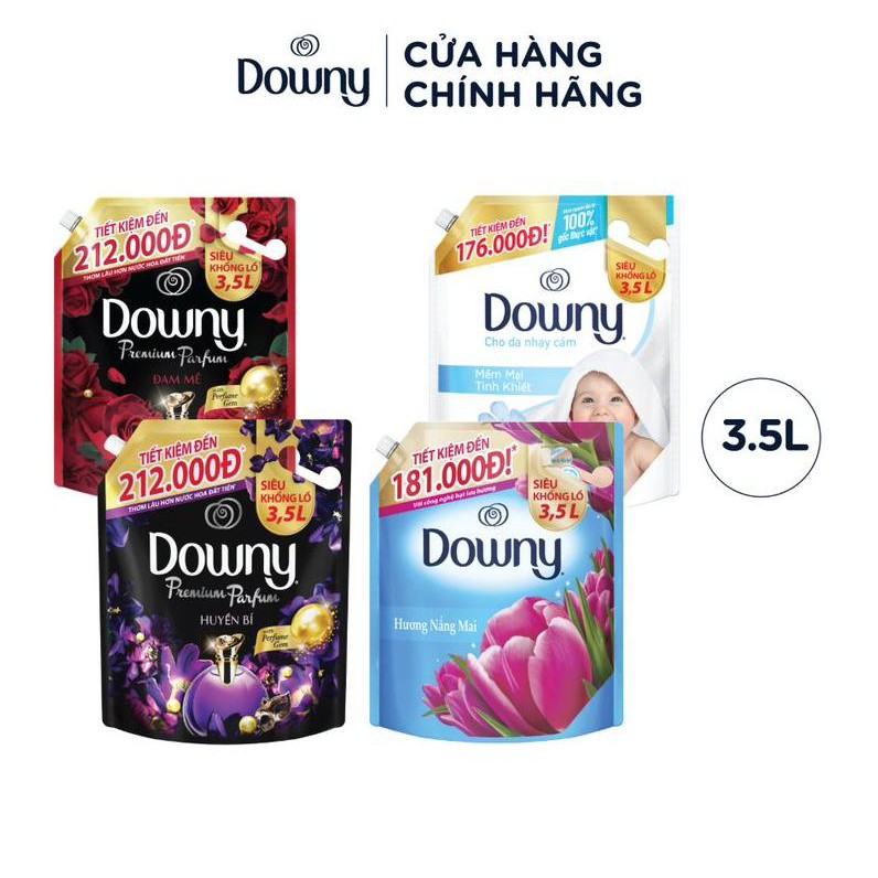 Nước xả vải downy 3l xanh/đỏ/đen/trắng
