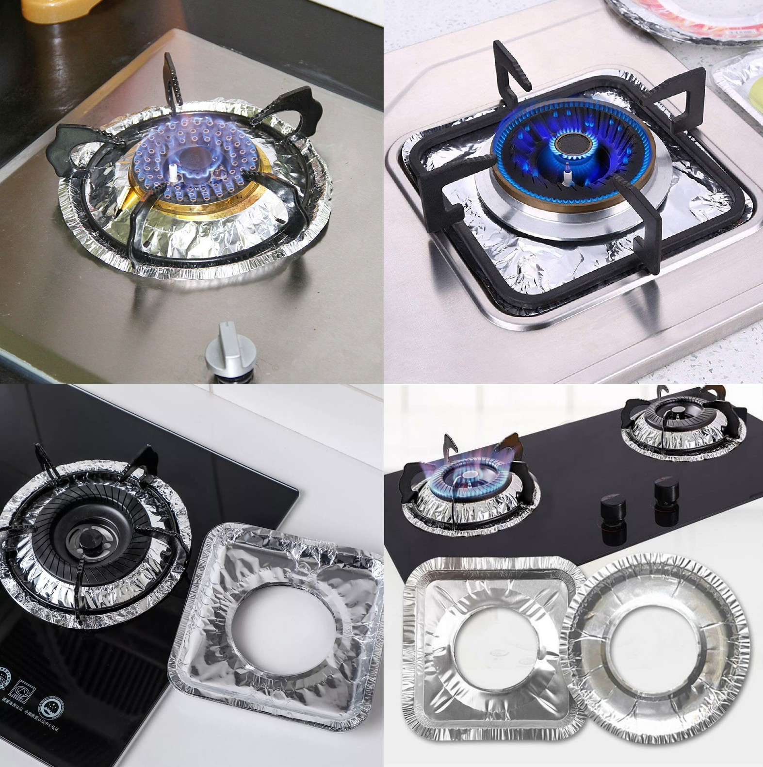 GIẤY BẠC LÓT BẾP GA (10 miếng)