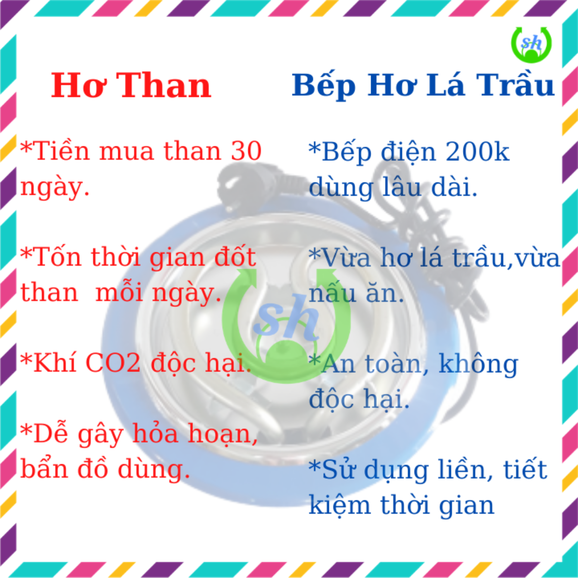 [HCM]Bếp hơ lá trầu cho bé - hơ mặt cho mẹ