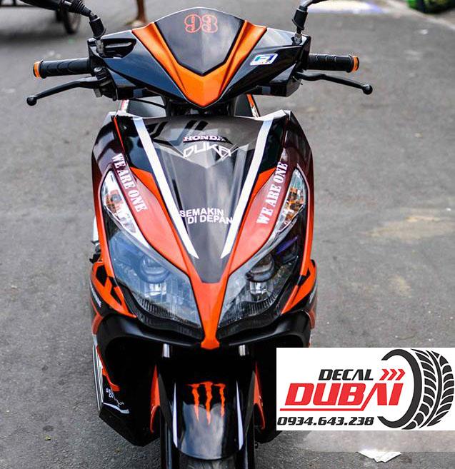 Tem Trùm Airblade Cam Đen Sang Chảnh