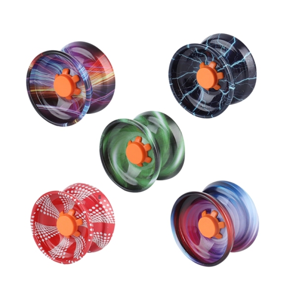 5Pcs Alloy Responsive Yoyo Balls Colorful Responsive Ball Metal Beginner String Trick Ball for Beginners, Adults Players