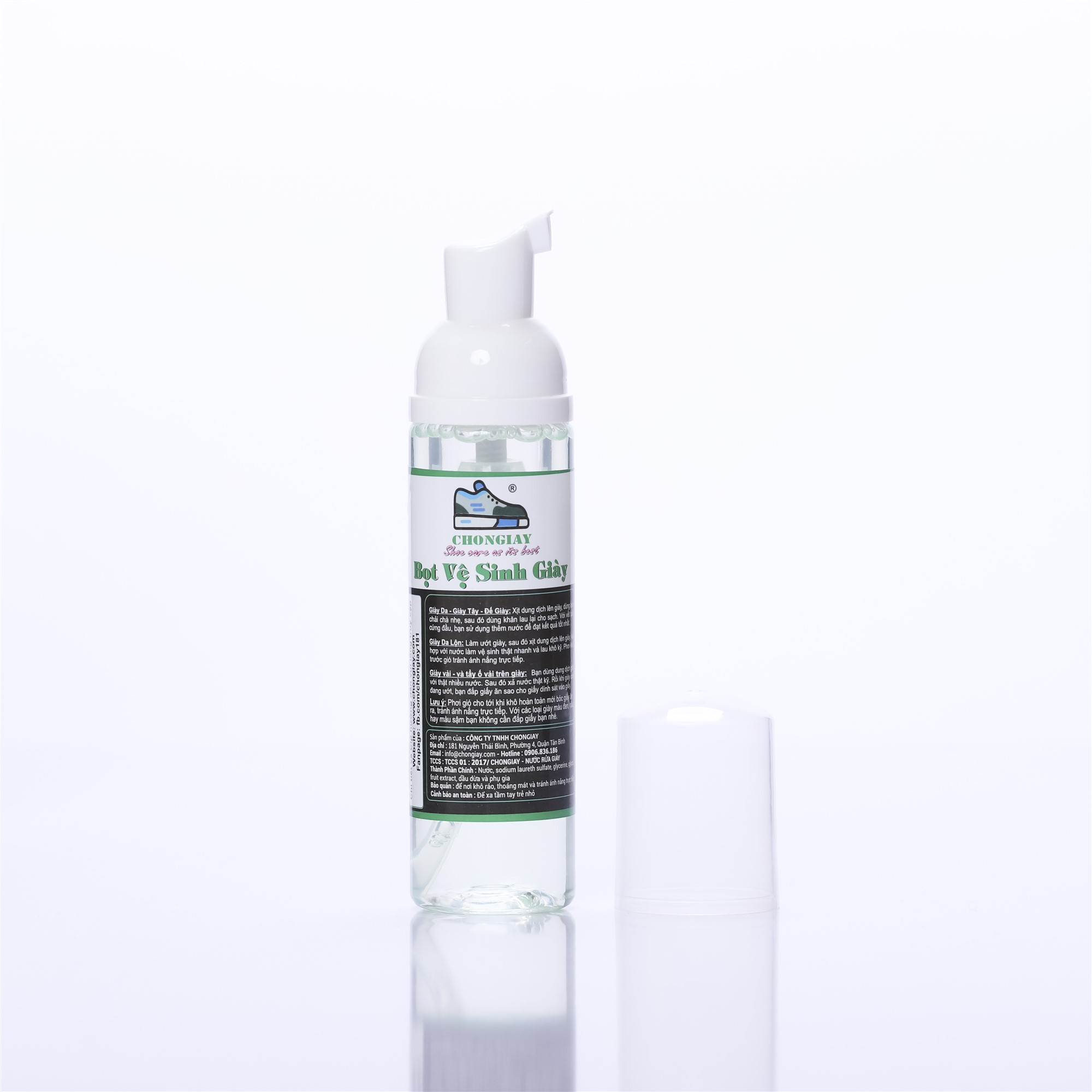 Bọt vệ sinh giày CHONGIAY tiện lợi 100ml