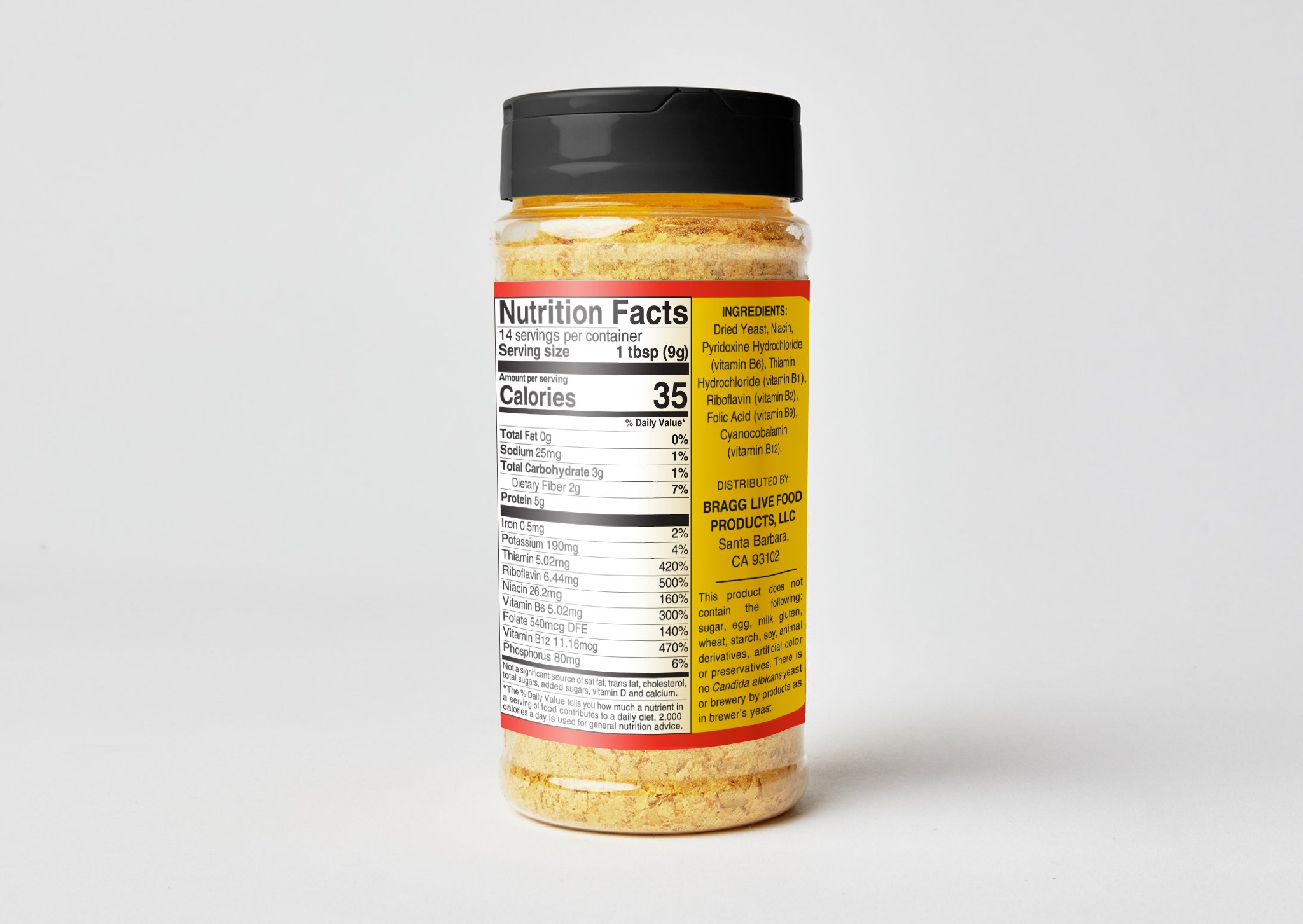 [Hoàn Tiền 15%]Men dinh dưỡng Nutritional Yeast Bragg 127gam