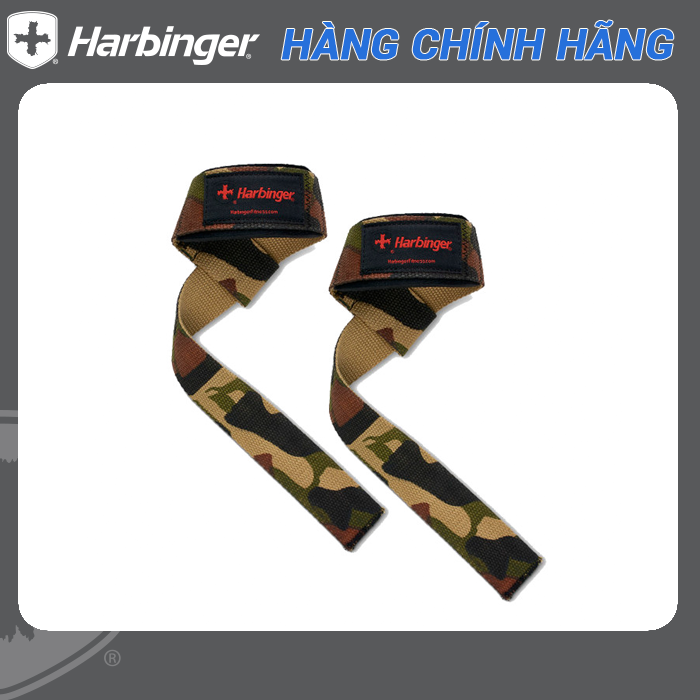 Dây Kéo Lưng Harbinger Padded Cotton Lifting Straps Camo