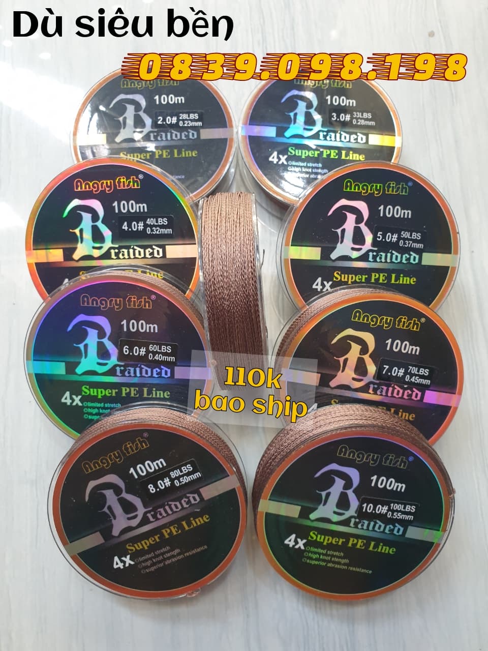 [HCM]Cuộn dây đan lưới lồng chim gáy  . dây số 9 . không phai màu