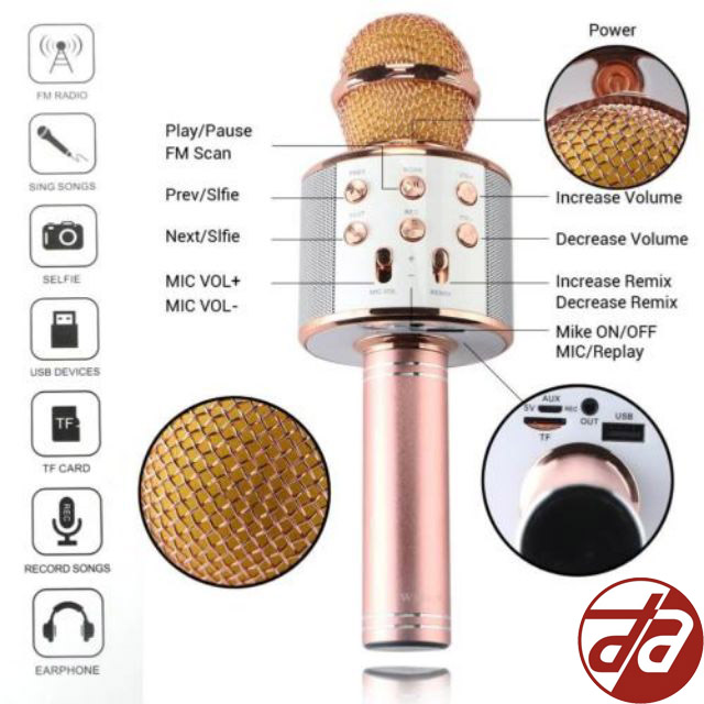 [HCM]Micro Karaoke Kiêm Loa BLUETOOTH WS858