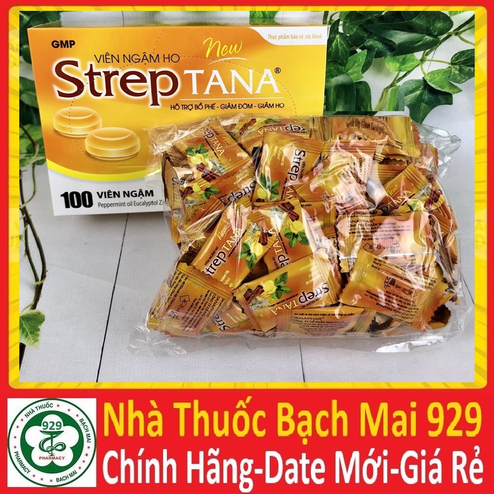 Viên kẹo ngậm ho streptana / eucatana [mới]