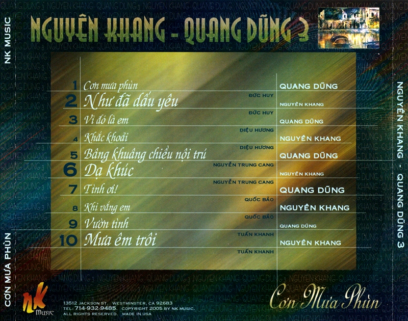 bộ 6 đĩa cd quang dũng 2