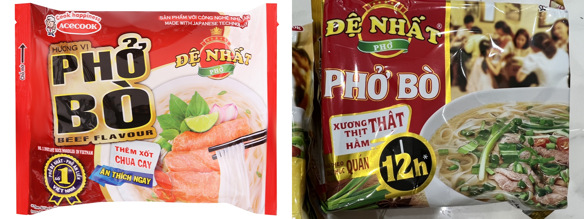 [Chọn vị] Phở Đệ Nhất gói 63g (bò, gà, bò tái lăn...) - Thùng 30 gói - CTY BÁT MUỘI