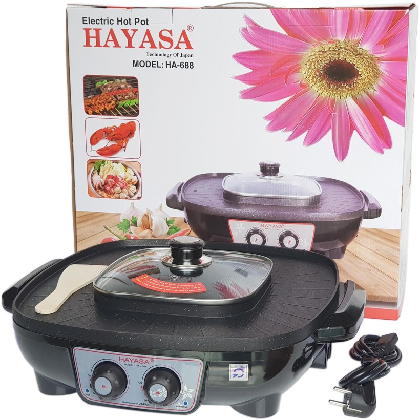 Nồi lẩu nướng hayasa ha-688 chính hãng