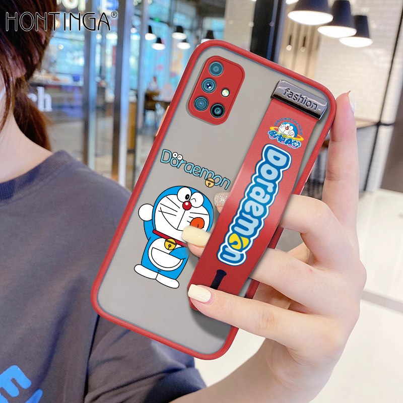 Hontinga Casing Case For Samsung Galaxy M51 Case Shockproof Cartoon Doraemon Phone Case Soft Edge Full Lens Protection Camera Protector Back Cover Casing Hard Case For Boys For Grils