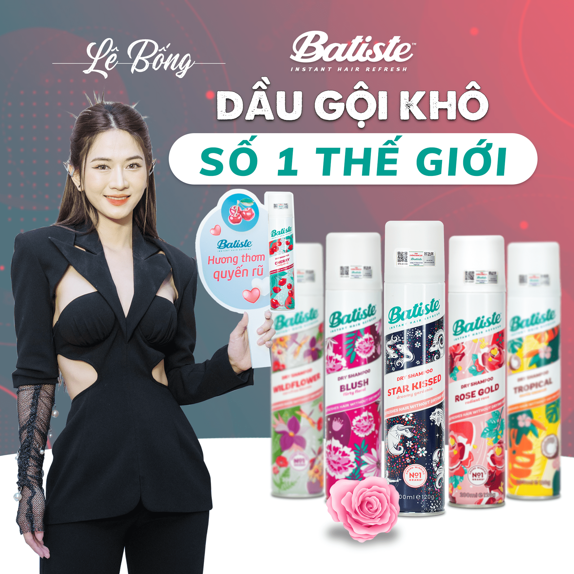 Dầu Gội Khô Batiste Dry Shampoo Full 200ml Hết Ngứa