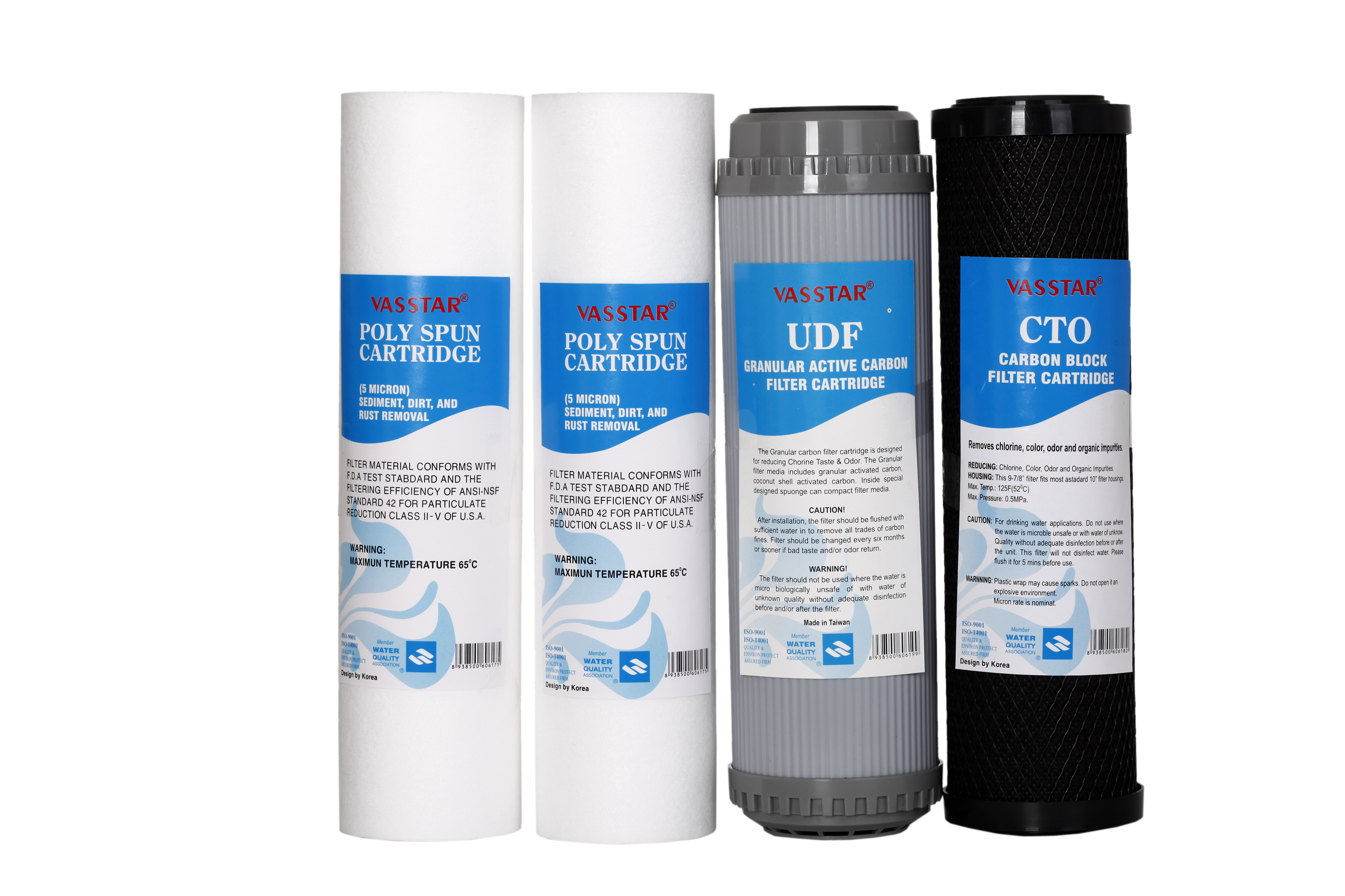 Bộ sản phẩm lõi lọc nước cấp số 1,2,3