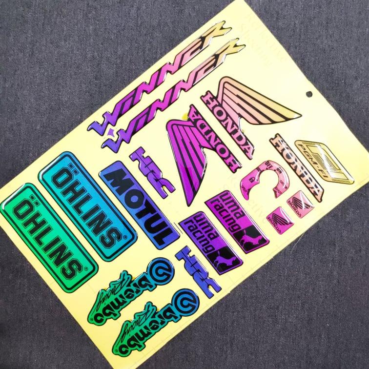 [NOTE] BẢNG TEM WINNER CHỮ NỔI NHIỀU LOGO ĐỘC ĐÁO.(DẠ QUANG)