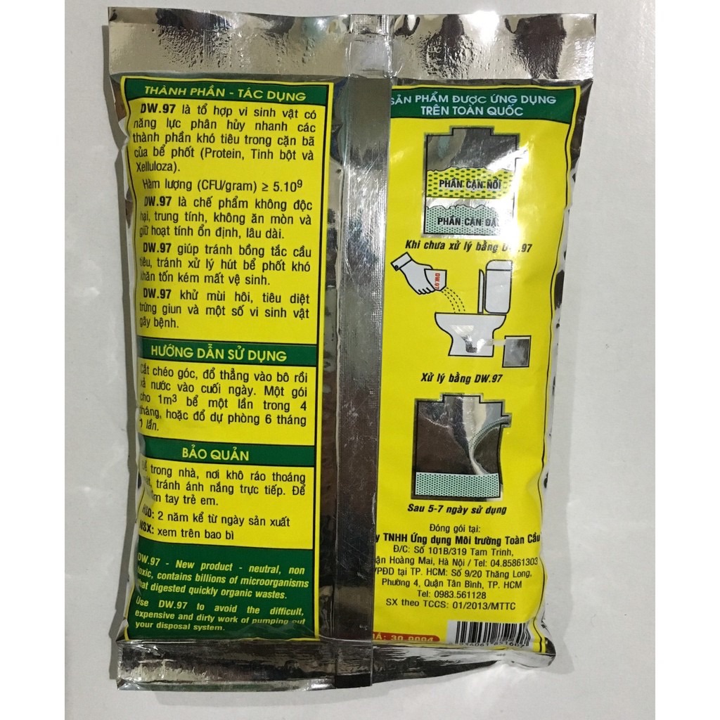 MEN XỬ LÍ BỂ PHỐT DW-97