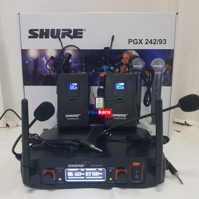 Micro PGX 242/93 Kiểu Micro cài đầu, 2 Micro cài - Hàng nhập khẩu