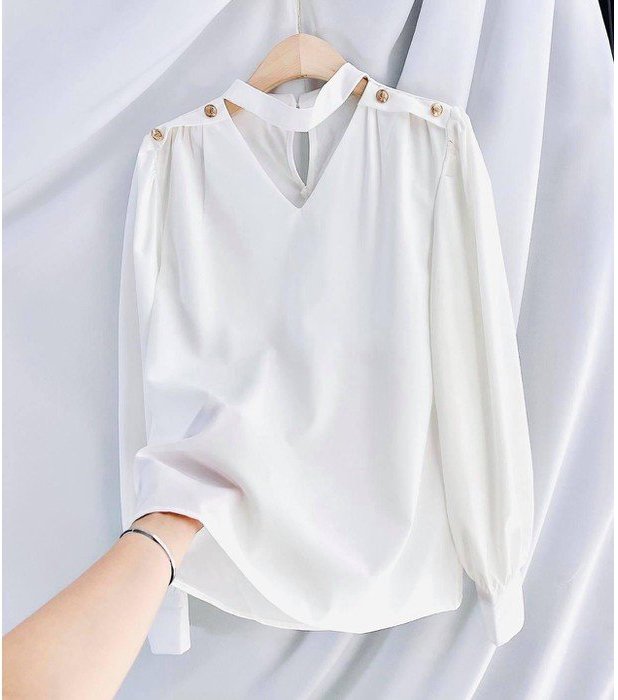 ÁO DÂY CỔ CÁCH ĐIỆU VAI TAY DÀI