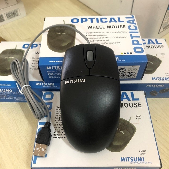 CHUỘT MITSUMI DÂY USB BẢO HÀNH 12 THÁNG - MITS1