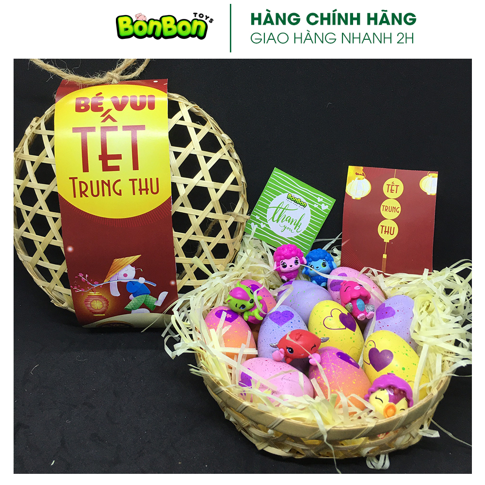 Giỏ trứng Hatchimals - quà tặng trung thu (10 trứng không trùng mẫu thú)