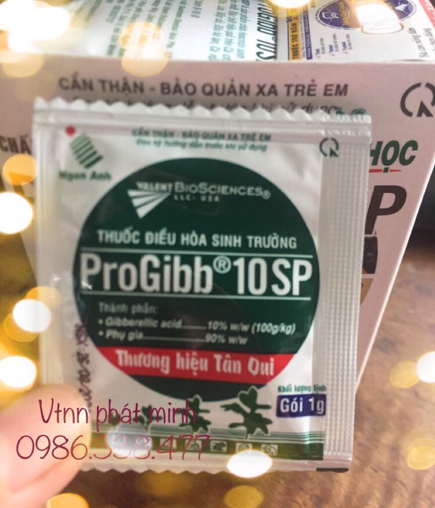 Phân bón lá PROGIBB 10SP GA3 MỸ  Gói 1g