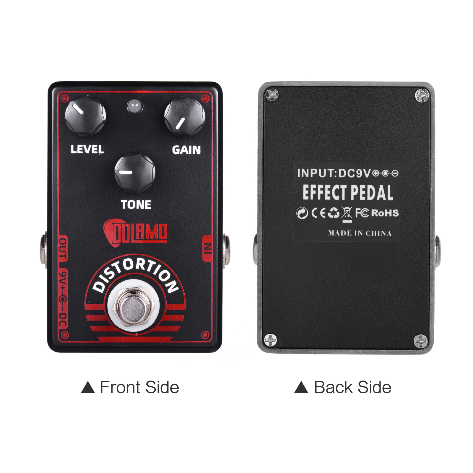 [ammoon]quà bí mật Dolamo D-4 High Gain Distortion Guitar Effect Pedal True British Style Effect Pedal with True Bypass for Electric Guitar