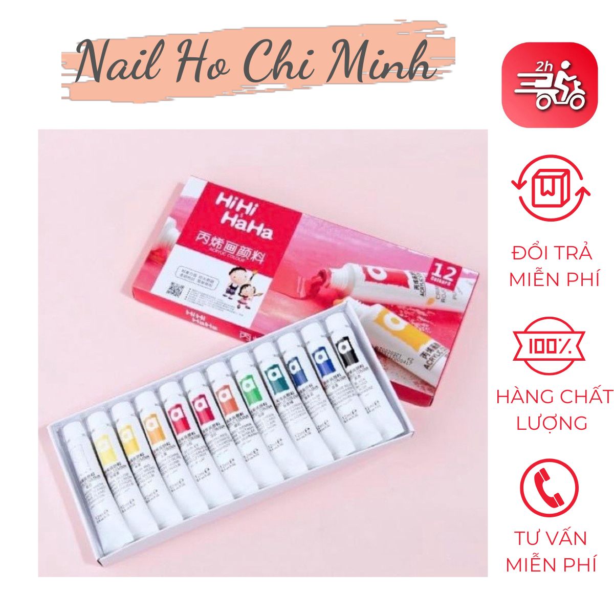 [GIÁ TỐT] Set 12 màu bột vẽ 3D cọ bản MAGI-WAP