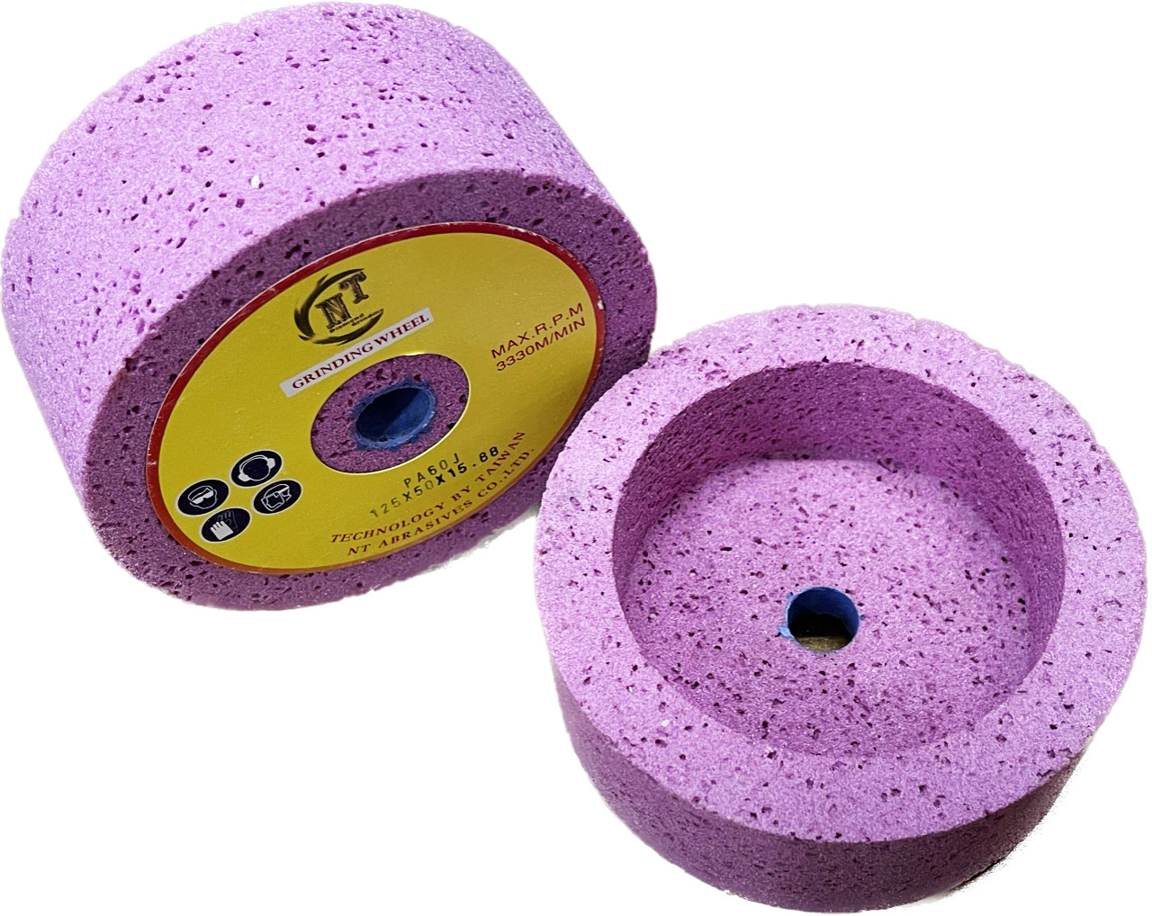 Đá mài dao thép hồng 125x50x16 (TỔ ONG)