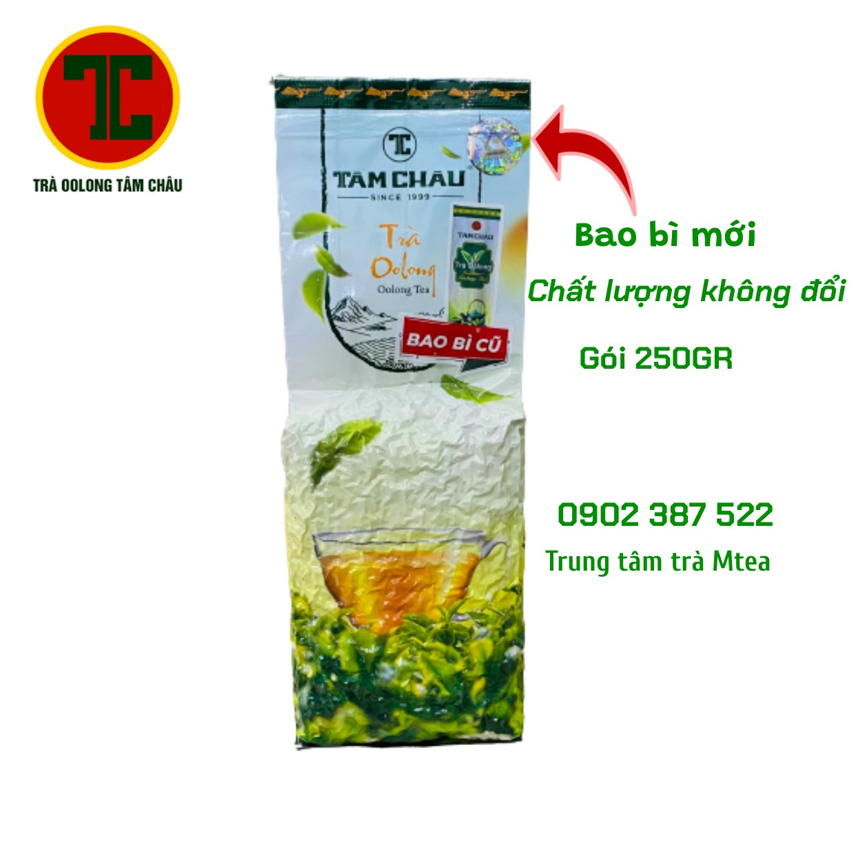 [HCM]5 gói trà Ô long (OolongOlong) Tâm Châu 250g