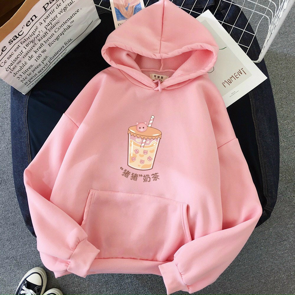 ÁO KHOÁC HOODIE NAM IN HÌNH LY TRÀ SỮA CỰC XINH XẮN CHẤT VẢI NỈ LÓT BÔNG DÀY DẶN CỰC ẤM