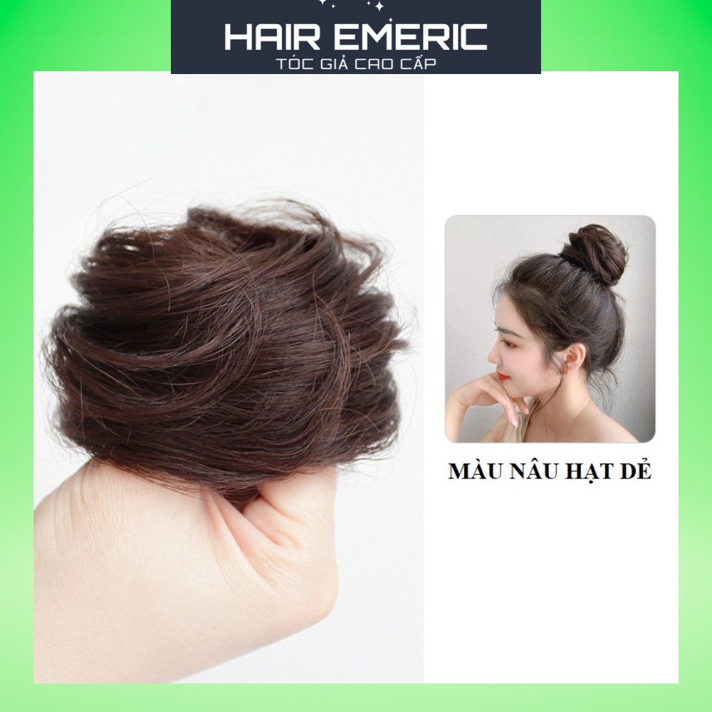 Tóc giả búi tròn thời trang dành cho nữ Emeric