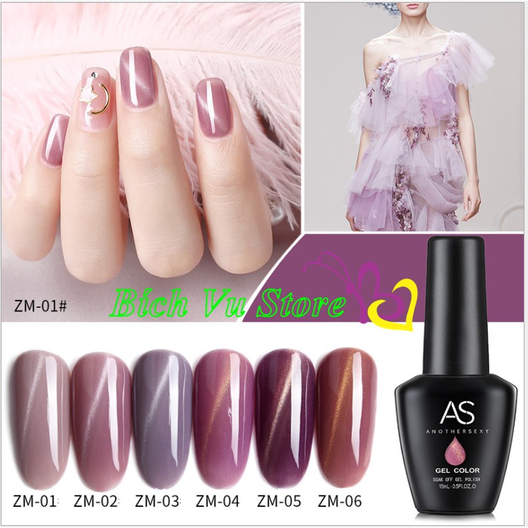 [HCM]Sơn gel mắt mèo AS mã ZM | chai đen sản phẩm chất lượng đảm bảo an toàn sức khỏe người dùng vui lòng inbox để shop tư vấn thêm