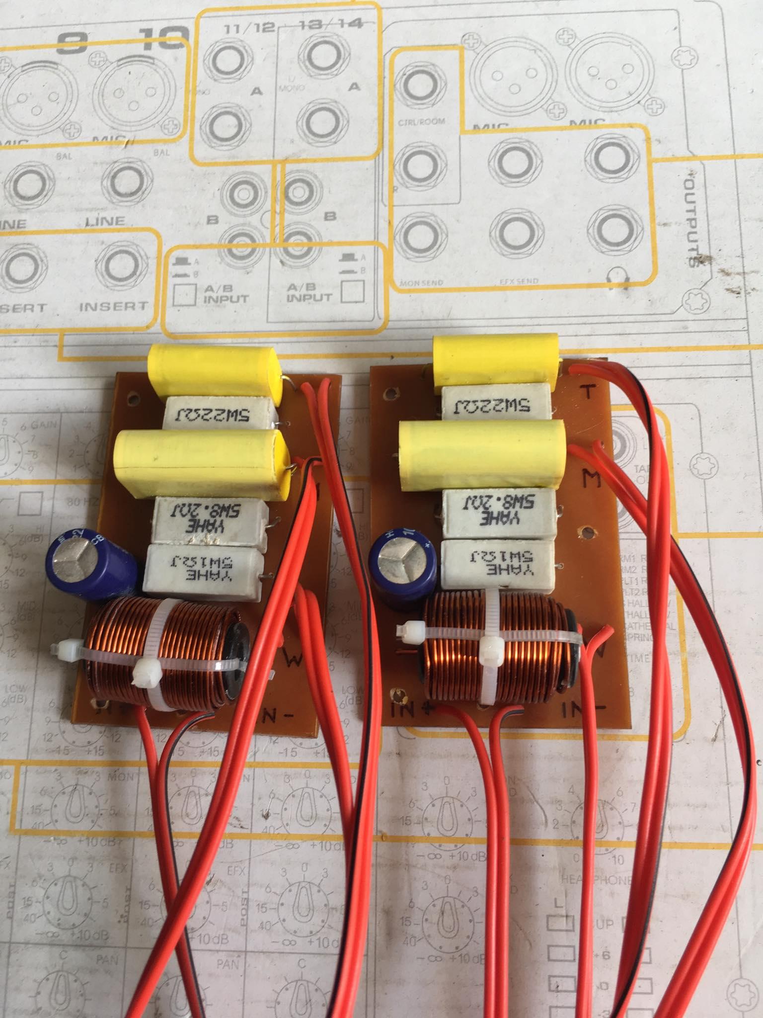 Bộ 2 mạch phân tần 3way (bas+mid+trep) cho loa vừa và nhỏ