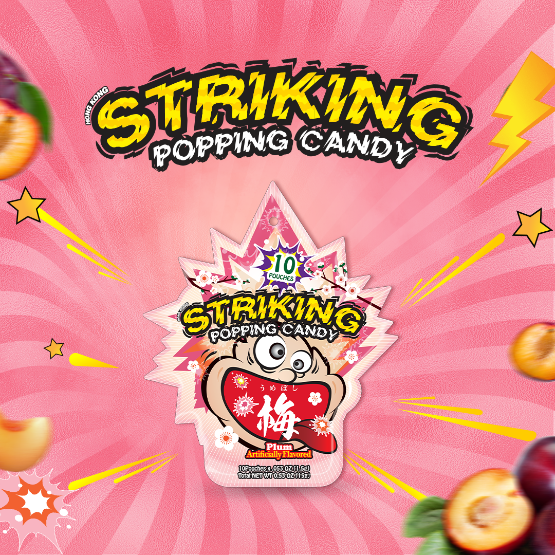 Striking Popping Candy - Kẹo nổ Striking Vị Anh Đào