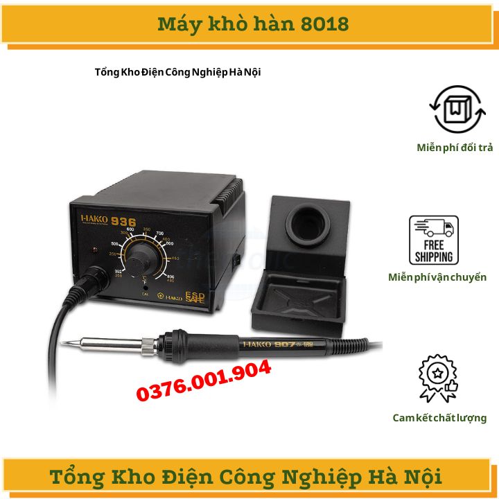 Máy hàn HAKO 936 điều chỉnh nhiệt độ