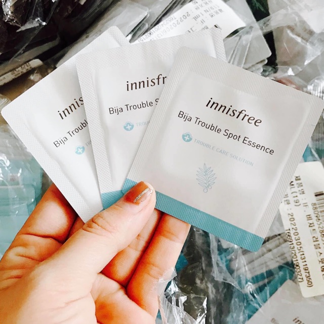 Combo 3 Sample gel ngăn ngừa mụn Innisfree Bija Cica Balm sample 1ml