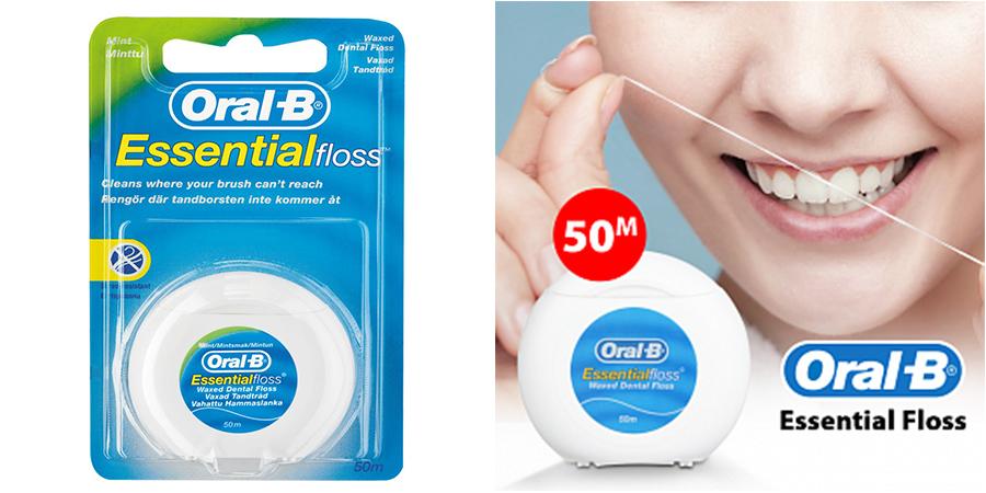 [HCM]Chỉ Nha Khoa Oral-B Essential Floss 50m
